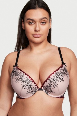 Victoria's Secret Very Sexy Embroidery Push Up Bra Rosa | 5029JCMTZ