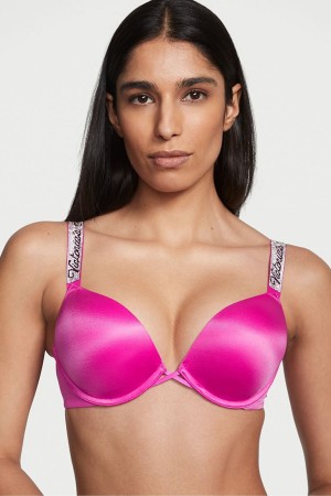 Victoria's Secret Very Sexy Shine Rem Add 2 Cups Bombshell Bra Svarta | 0413LSKOI