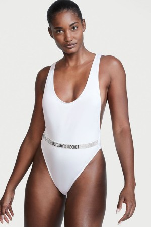 Victoria's Secret Very Sexy Shine Rem Belted Open Back Swimsuit Vita | 8439KUOWN