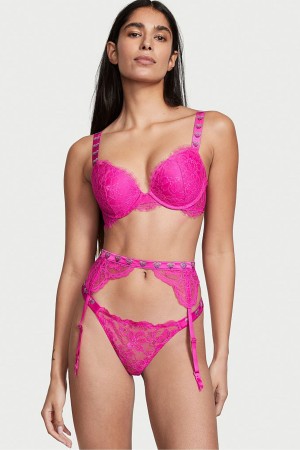 Victoria's Secret Very Sexy Shine Rem Suspenders Rosa | 0837OFNCY