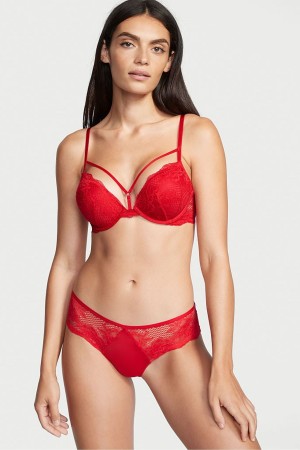 Victoria's Secret Very Sexy Spets Cheeky Knickers Röda | 7139BYMSE