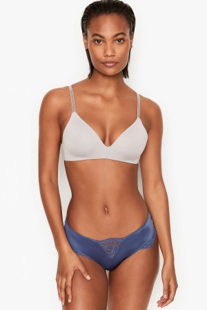 Victoria's Secret Very Sexy Spets Trim String Knickers Blå | 3504NUYXJ