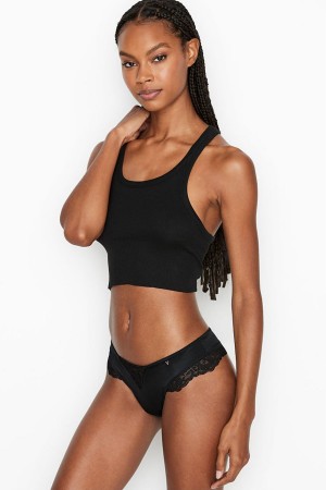 Victoria's Secret Very Sexy Spets Trim String Knickers Blå | 4769FNVDJ