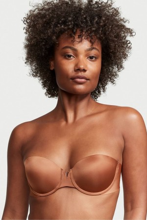 Victoria's Secret Wear Everywhere Smooth Multiway Strapless Push Up Bra Bruna | 8019WPYXK