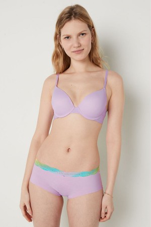 Victoria's Secret Wear Everywhere Smooth Push Up T-Shirt Bra Lila | 8937VYNBH