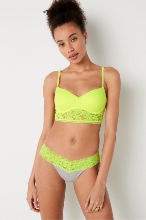 Victoria's Secret Wear Everywhere Spets Wired Push Up Bralette Gula | 3926TMSYG