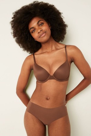 Victoria's Secret Wear Everywhere Wear Everywhere Smooth Push Up T-Shirt Bra Bruna | 2957PCHXQ