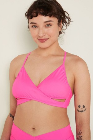 Victoria's Secret Wrap Bikini Top Rosa Rosa | 8260YIOGW